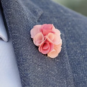 Warren Asher Broche Pour Homme à Bouquet De Fleurs Roses 11