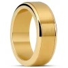 Seizmont Enthumema | Anneau Anti-stress En Acier Brossé Couleur Or – 8 Mm 13