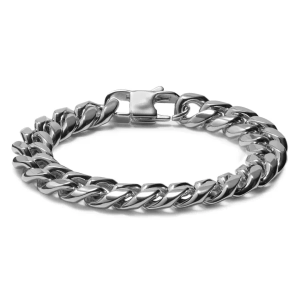 Lucleon Gourmette En Acier Argenté 12 Mm 1