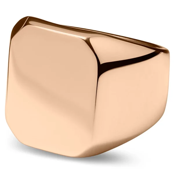 Lucleon Aras | Chevalière Couleur Or Rose Pour Auriculaire 1