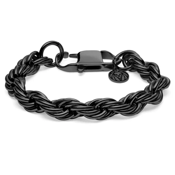 Lucleon Bracelet En Métal Tressé Noire Corwin Amager – 10 Mm 1