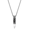 Arkai Collier Rico à Pendentif En Forme De Cartouche Argentée Et Turquoise Blanche 11