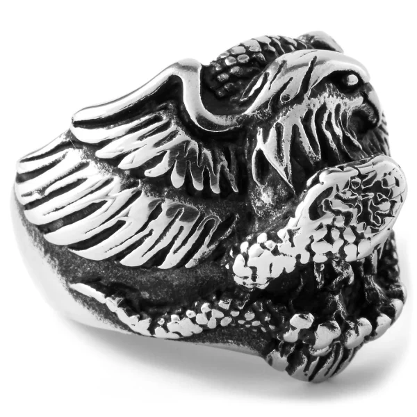 Fort Tempus Anneau En Acier Aigle 4