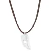 Lucleon Collier En Cuir La Dent Argentée 8