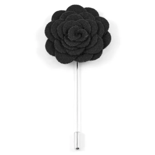 Warren Asher Boutonnière Rose Noire 1