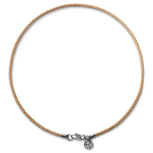 Lucleon Tenvis | Collier En Cuir Jaune Sable 3 Mm 8