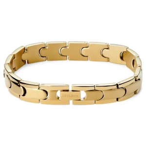 Lucleon Bracelet à Fermoir En Titane Doré 11