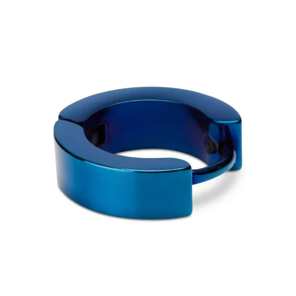 Fort Tempus Boucle D’oreille En Métal Bleu à Cristaux 4