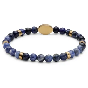 Waykins Evil Eye | Bracelet En Perles De Sodalite Avec Pendentifs Dorés – 6 Mm 8