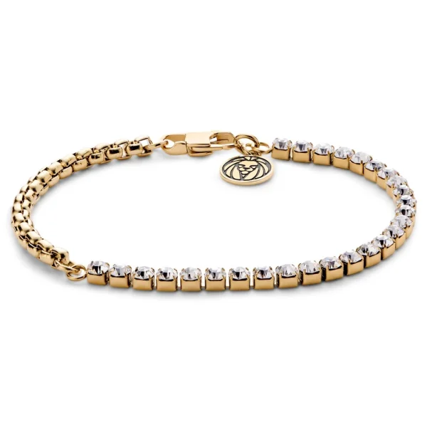 Lucleon Amager | Bracelet En Acier Inoxydable Doré Avec Zircones 1