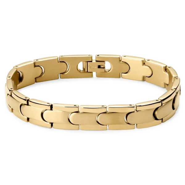 Lucleon Bracelet à Fermoir En Titane Doré 1