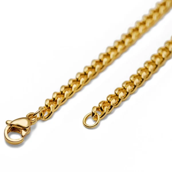 Lucleon Bracelet Chaîne à Mailles Dorées – 4 Mm 3