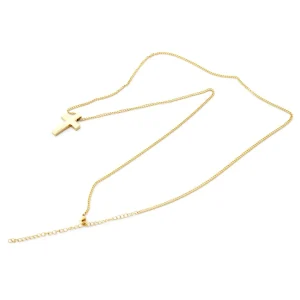 Lucleon Collier à Croix Dorée Le Fils 14