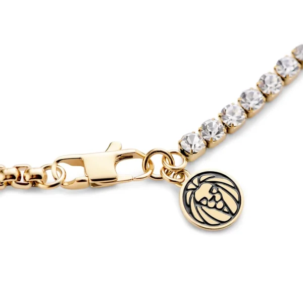 Lucleon Amager | Bracelet En Acier Inoxydable Doré Avec Zircones 4