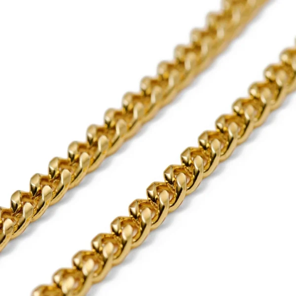 Lucleon Bracelet Chaîne à Mailles Dorées – 4 Mm 6