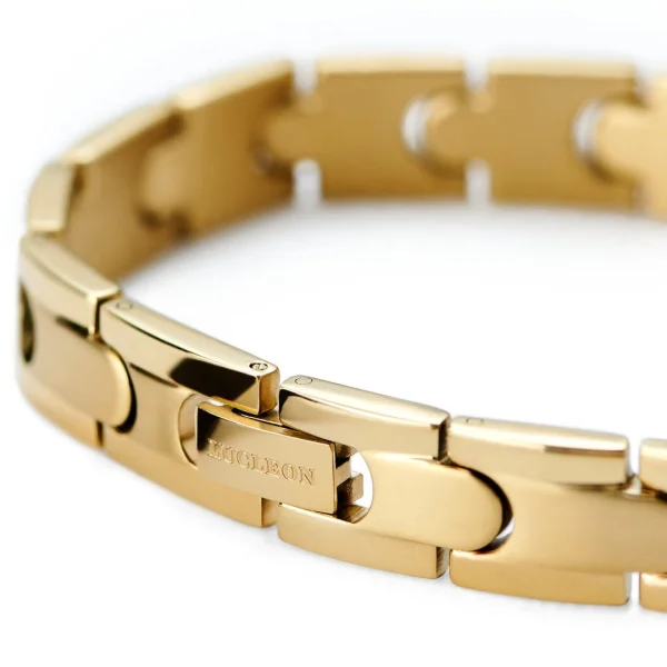 Lucleon Bracelet à Fermoir En Titane Doré 5