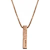 Arkai Collier Rico à Pendentif Couleur Or Rose 20
