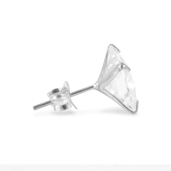 Lucleon Boucle D’oreille à Zircone Carrée – 8 Mm 3