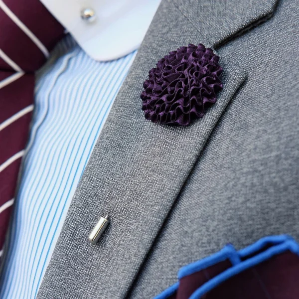 Warren Asher Boutonnière à Fleur Pissenlit Violette 4