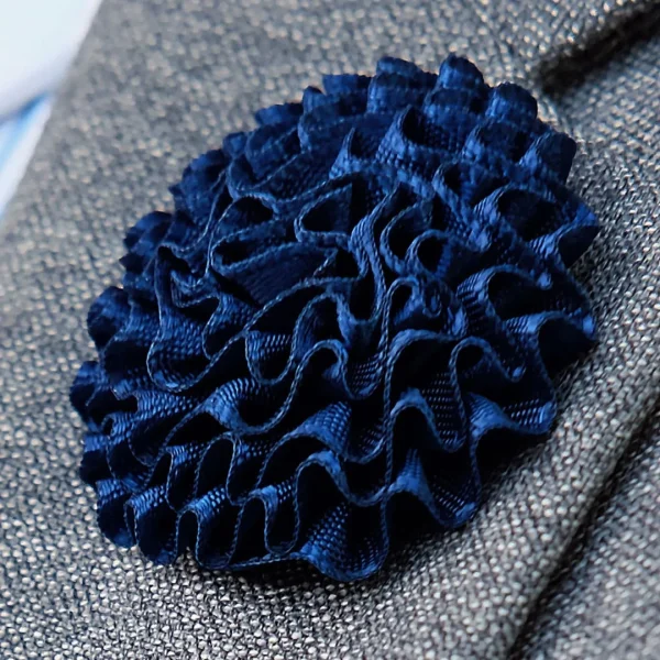 Warren Asher Boutonnière à Fleur Pissenlit Bleu Marine 7