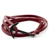 Tailor Toki Bracelet Rouge Carmin à Pendentif L’ancre Noire 11