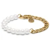 Lucleon Chaîne Gourmette Dorée Et Bracelet De Perles Chad Amager 19