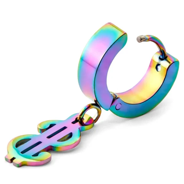 Otsu Boucle D’oreille Floyd Couleur Arc-en-ciel à Pendentif Dollar 3