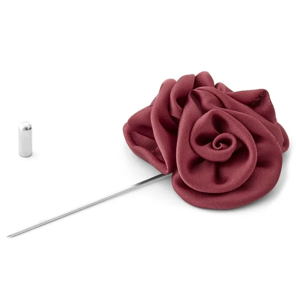 Warren Asher Boutonnière à Fleur De Rose Bourgogne 3