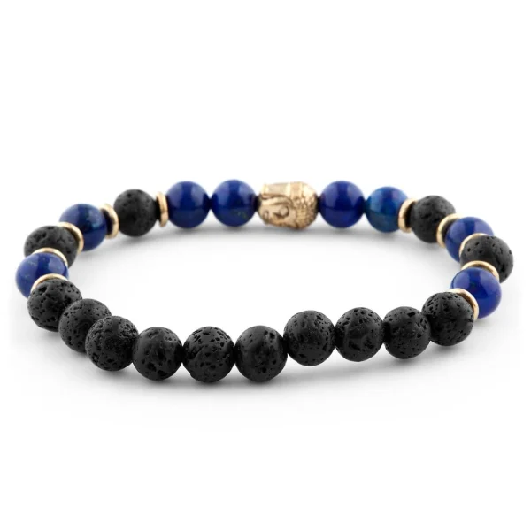 Neshraw Bracelet Bleu Hommage à Bouddha 3