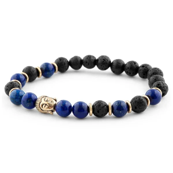 Neshraw Bracelet Bleu Hommage à Bouddha 4