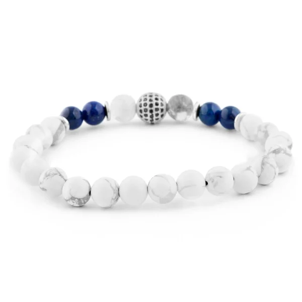 Neshraw Bracelet Royal En Pierres Blanches 3