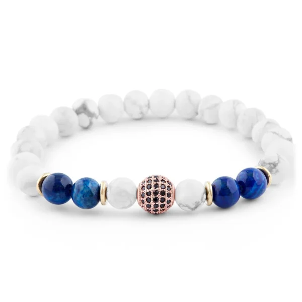 Neshraw Bracelet Blanc & Doré Royal 1
