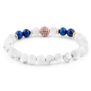 Neshraw Bracelet Blanc & Doré Royal 10