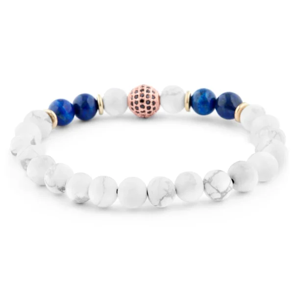 Neshraw Bracelet Blanc & Doré Royal 3