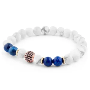 Neshraw Bracelet Blanc & Doré Royal 12