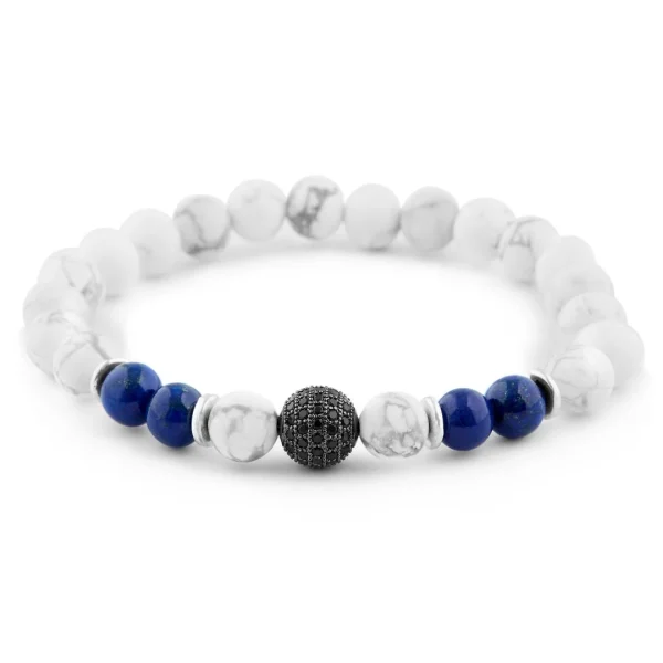 Neshraw Bracelet Bleu Et Blanc Royal 1