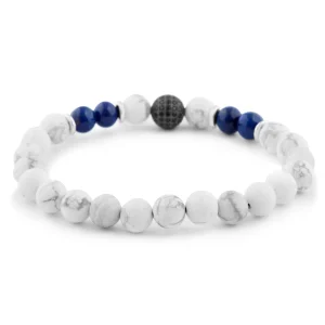 Neshraw Bracelet Bleu Et Blanc Royal 10