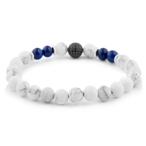 Neshraw Bracelet Bleu Et Blanc Royal 3