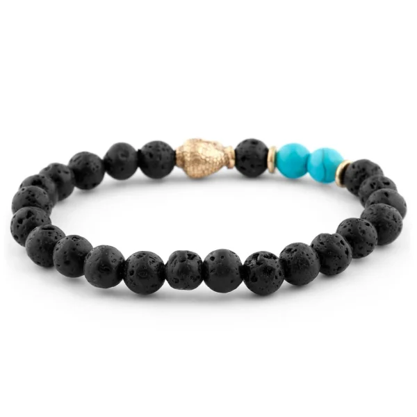 Neshraw Bracelet Turquoise Hommage à Bouddha 4