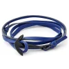 Tailor Toki Bracelet Bleu Marine à Pendentif L’ancre Noire 20