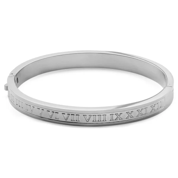 Lucleon Bracelet Jonc Arie Argenté à Chiffres 1