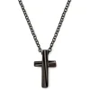 Lucleon Collier à Croix Incurvée – Couleur Bronze Gunmetal 13