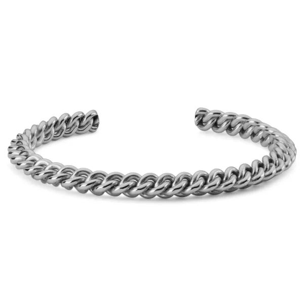 Fort Tempus Bracelet Manchette à Maillons Argentés 1