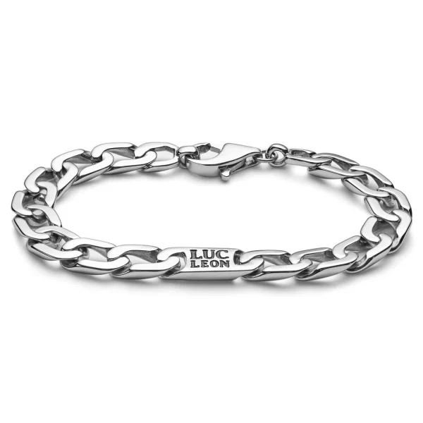 Lucleon Bracelet Gravel Landon En Acier Argenté 1