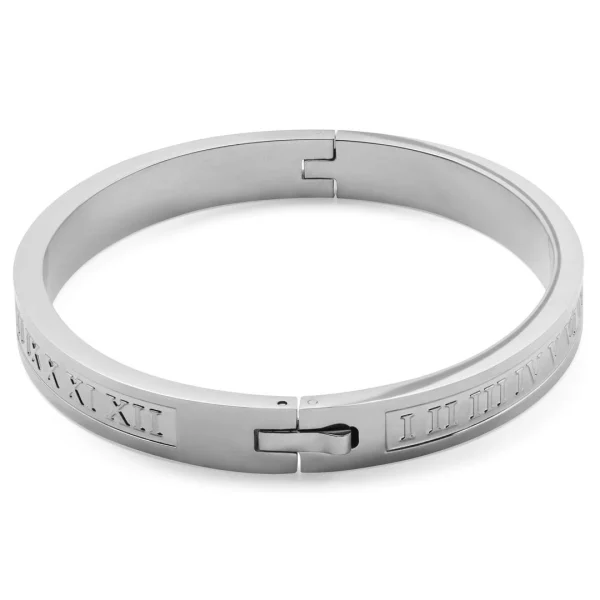 Lucleon Bracelet Jonc Arie Argenté à Chiffres 3