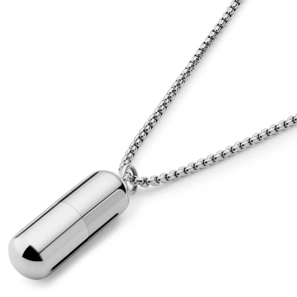 Otsu Egan | Collier La Cartouche En Métal Argenté 5