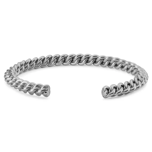 Fort Tempus Bracelet Manchette à Maillons Argentés 3