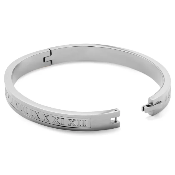 Lucleon Bracelet Jonc Arie Argenté à Chiffres 4