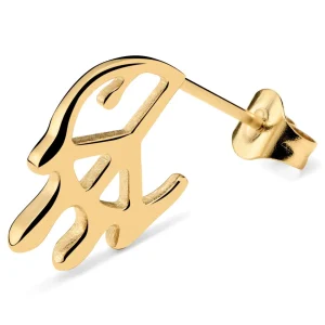 Otsu Fahrenheit | Clou D’oreille Symbole De La Paix Doré 16