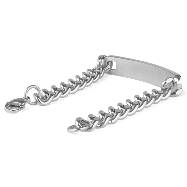 Fort Tempus Gourmette Argentée à Graver – Maillons En Acier Inoxydable De 10 Mm 4